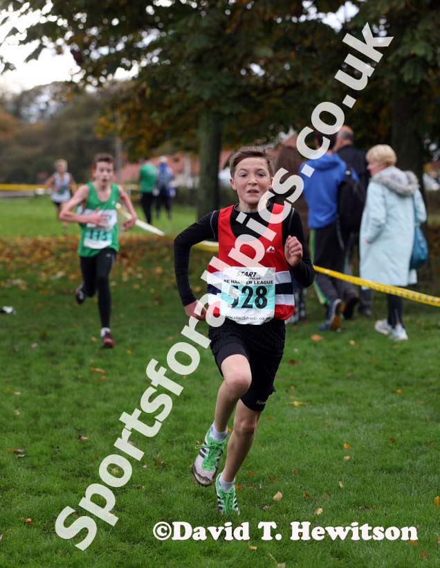 Under-13 boys winner North East Harrier League, Blaydon. Photo: David T. Hewitson/Sports for All Pics